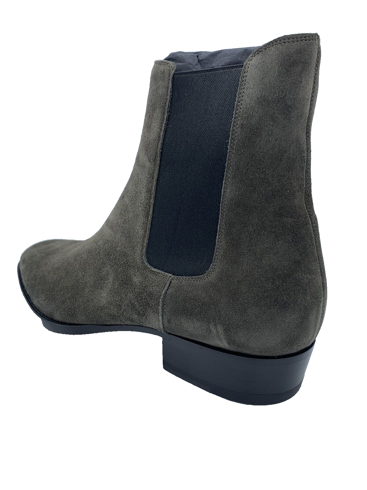 Stivali Chelsea Saint Laurent in camoscio bronzo da $1.000 taglia US 17 Made in Italy