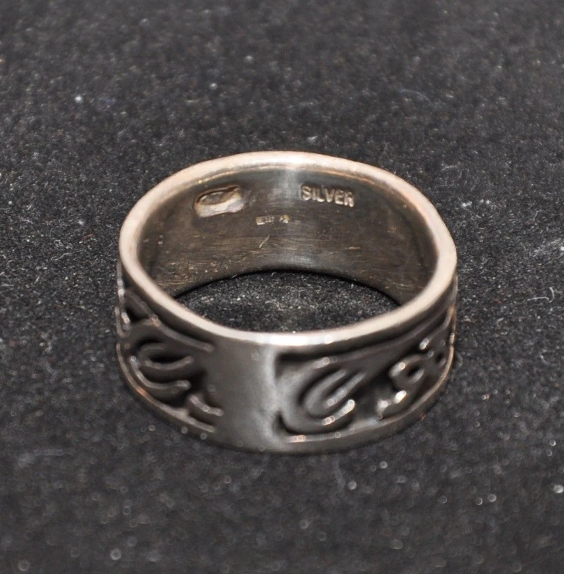 Anello donna argento 800 vintage inciso  16,5 mm - Immagine 4 di 4
