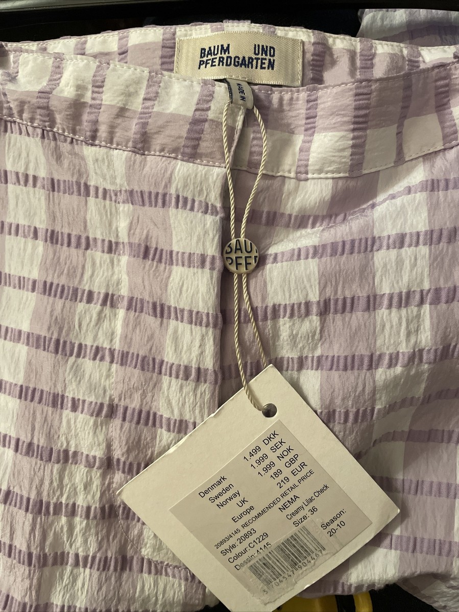 Baum Und Pferdgarten Nema Lilac Trousers pants sz 36 usa s