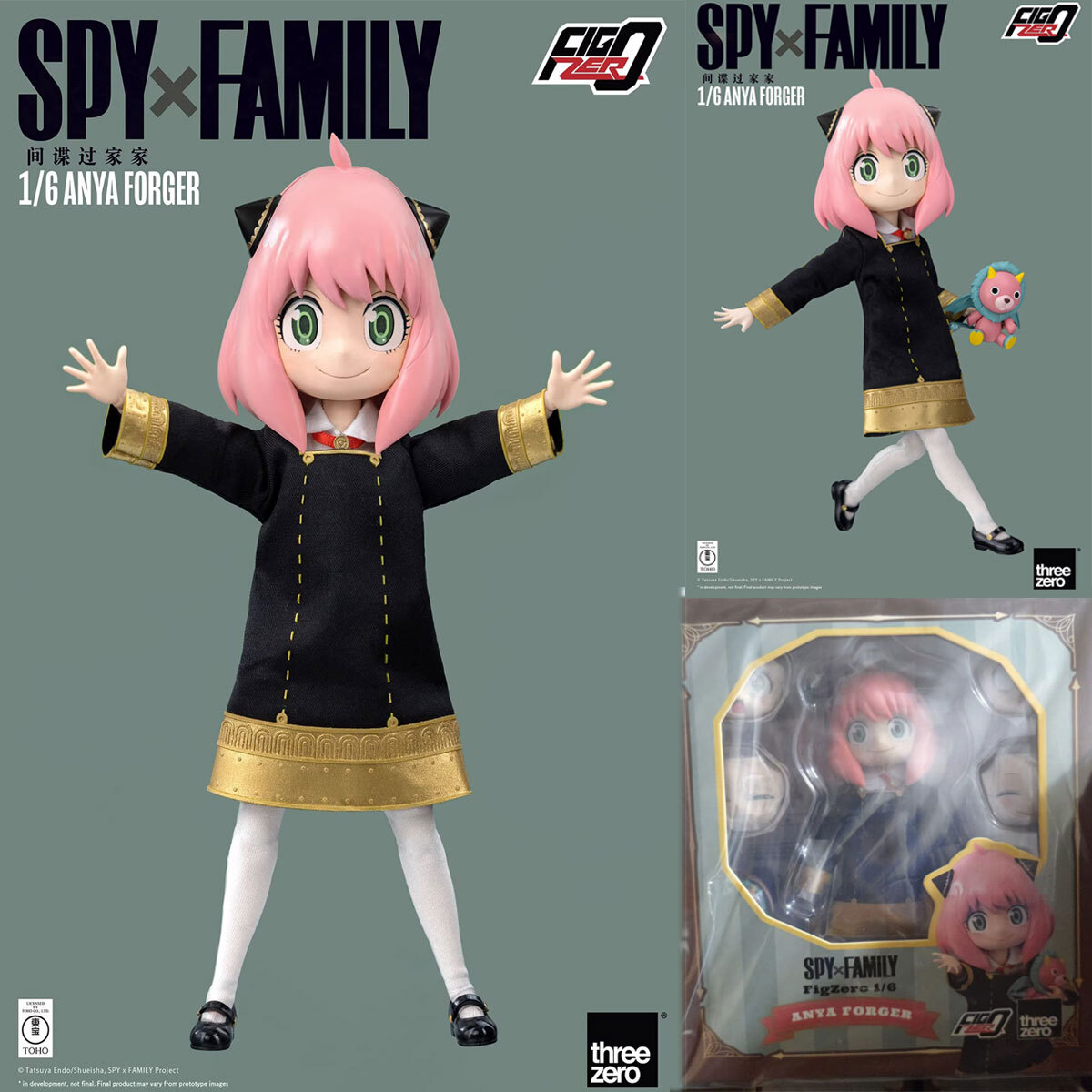 ThreeZero FigZero Spy x Family Anya Forger 1/6 Scale ThreeZero FigZero Spy x Family Anya Forger 1/6 Scale