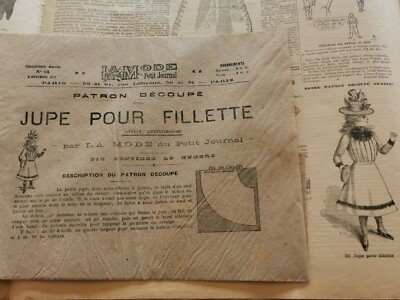 Ancienne Revue La Mode Du Petit Journal N°44 – 1900 Avec Patron Jupe Fillette