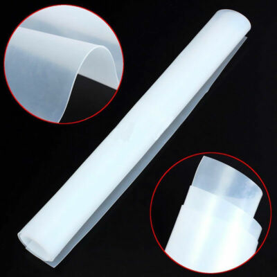 Intbuying New 20''x20'' 1mm Thicknes Silicone Rubber Sheet Translucent