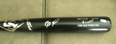 Eloy Jimenez Autographed Game Model Louisville Slugger Bat mlb & fanatics authen