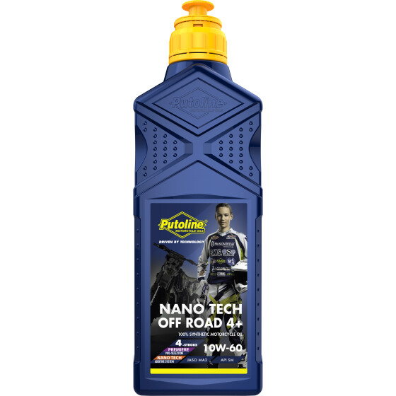 Putoline Nano Tech R+ Off Road 4-Stroke 10W-60 Motor Oil 1 Liter Bottle