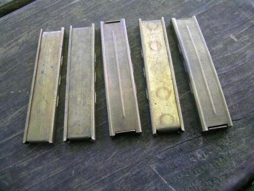 Mauser 98 k98 5 round Enbloc Stripper Clips 3pc Brass Lot of 5