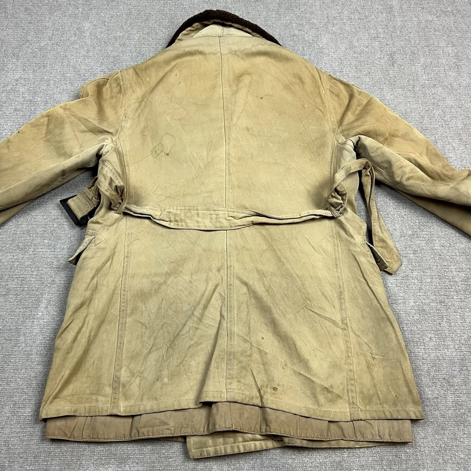 Vintage 50s Field & Stream Canvas Barnstormer Jacket Coat Alpaca Lined Size 42 - Image 4 of 4