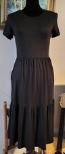 NWOT Women's S Black Solid Stretch Dress By Perfect Peach