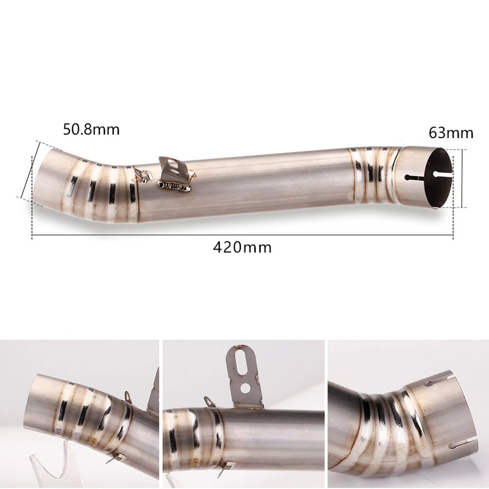 Puntas de escape modificadas carbono titanio tubo de cola media para Aprilia RSV4 200-2014 Foto 4 de 4