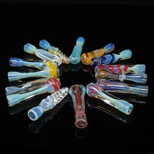 Handmade Assorted Colorful Chillums Smoking Glass Pipes 3 inch - USA Seller
