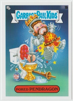 2022 Topps Garbage Pail Kids Book Worms #1b Poked Pendragon