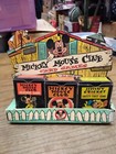 Vtg Disney Mickey Mouse Club Card Games Jiminy Cricket Dealer Display Box 1950's