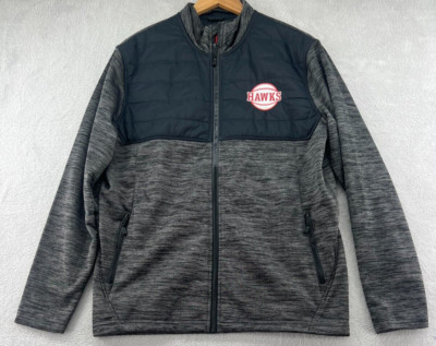 Atlanta Hawks Member Jacket Mens Medium Full Zip NBA Jacket Level Wear