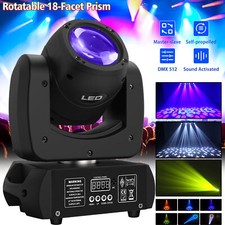 18Prism RGBW Moving Head Stage Light Gobo LED DMX Beam Spot Disco DJ Party Light