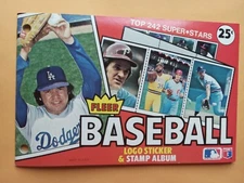 1982 Fleer Baseball Stamp Album, No Player Stickers 