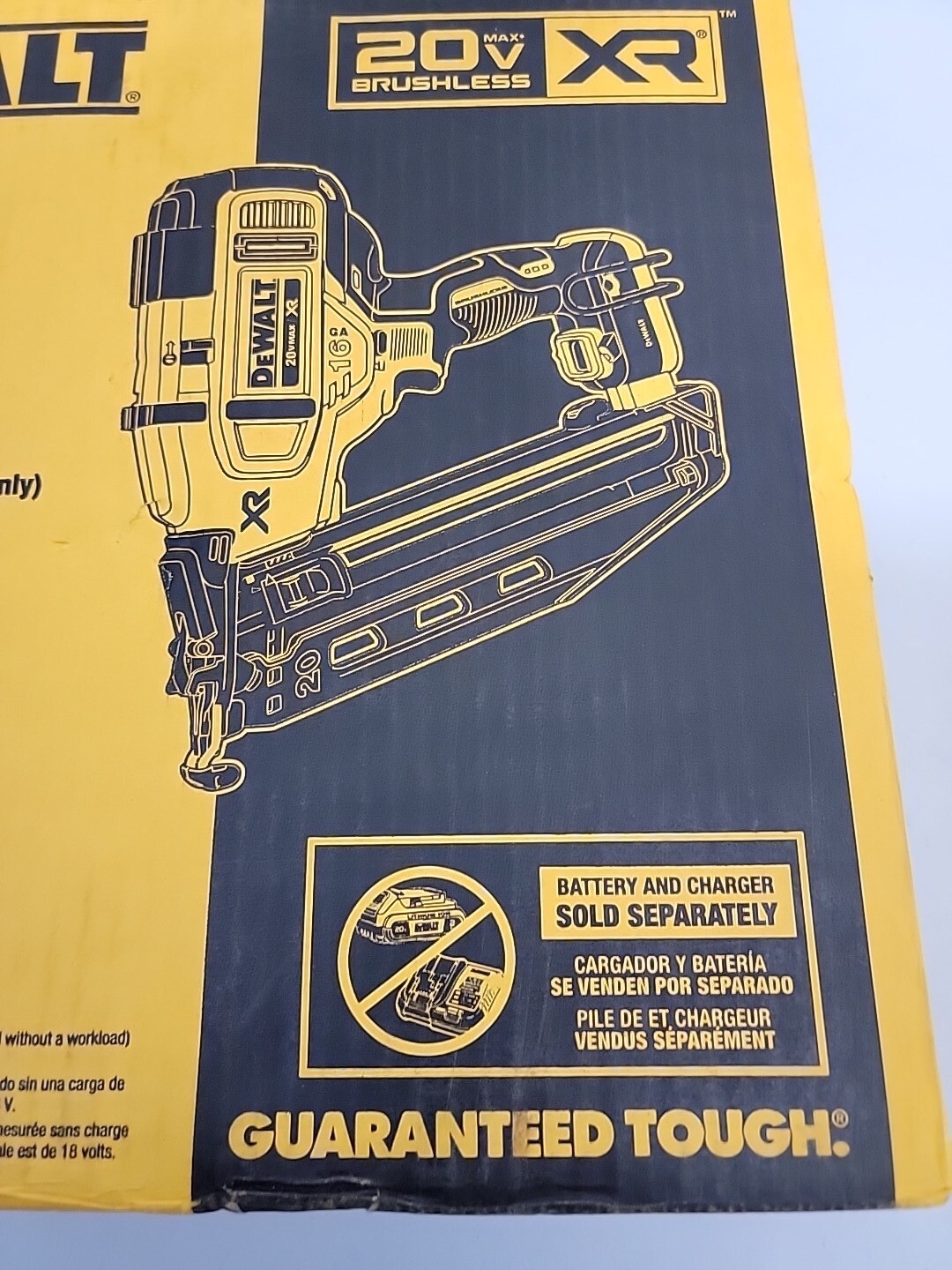 Dewalt DCN660B 20V MAX XR Cordless 16Gauge Angled Finish Nailer (Tool