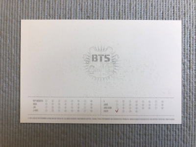 BTS 防弾少年団 2014THE RED BULLET 限定特典フォトカード BTS 2014 LIVE TRILOGY THE RED BULLET Official Photo Card (JUNGKOOK