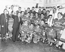 Montreal Canadiens 1960 Stanley Cup Championship - 8x10 Team Celebration Photo