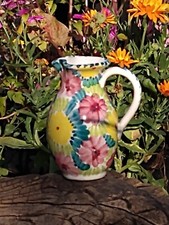 Vintage Italian Pottery Vase Stunning Colours