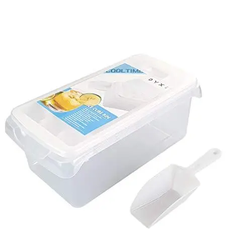 Ice Cube Bin Bucket Trays Ice Holder Container Storage For Freezer  Refrigerator