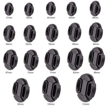 10PCS 37mm-105mm 49/52/55/58/62/67/72/77mm Centre Pinch Snap-on Front Lens Cap