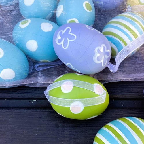 CLEARANCE HL Easter Decor - Pastel Foam Egg Ornaments 24pc - Picture 7 of 9