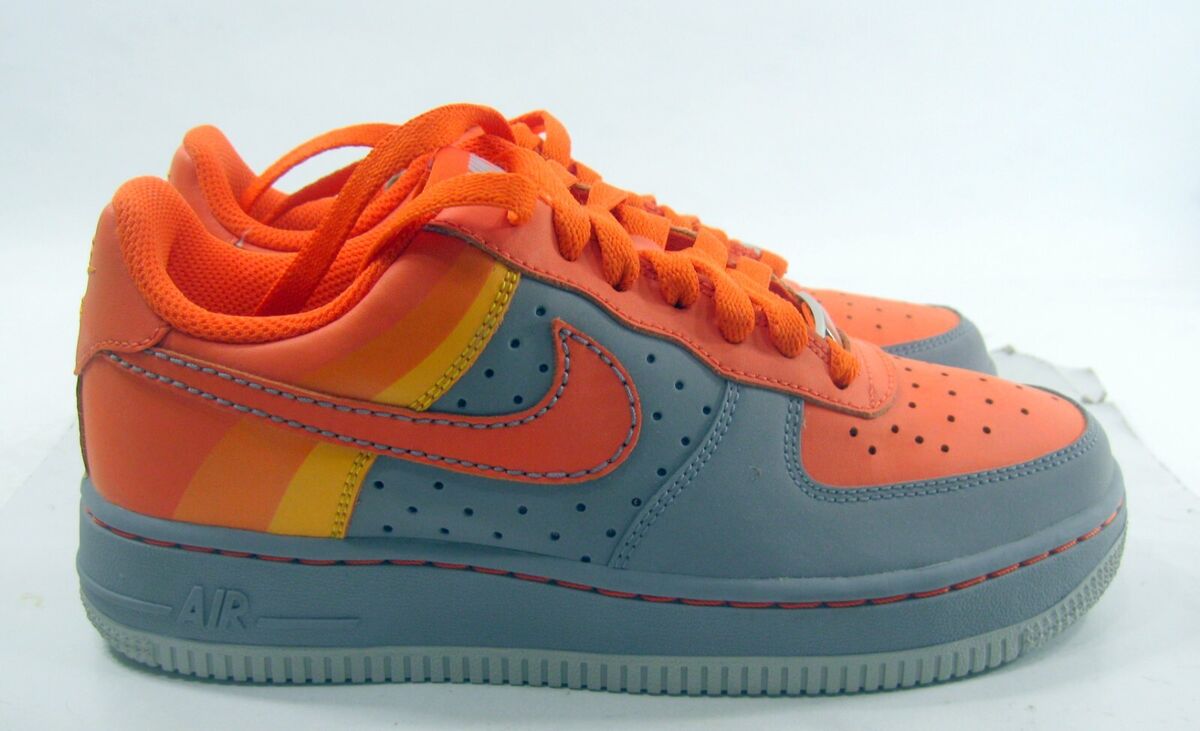 Nike Air Force 1 Low Stealth/Orange And Gray 9/27/07 (314192 Nike Air Force 1 Low Stealth/Orange And Gray 9/27/07 (314192
