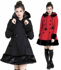 Hell Bunny Sarah Jane Retro Coat Sizes Xs-4xl