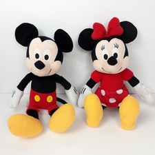 Disney Mickey Minnie Mouse Lot of 2 Kohls Cares 14 in Plush Stuffed Animal Toy