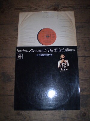 BARBRA STREISAND THE THIRD ALBUM VINYL LP, STEREO 1964 FIRST PRESS, LOVELY COND