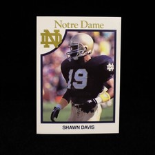 1990 Shawn Davis  Notre Dame   