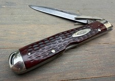 Vintage Case Xx Usa 6111 12 Cheetah Red Bone Swing Guard Knife 1965-69 Vintage Case Xx Usa 6111 12 Cheetah Red Bone Swing Guard Knife 1965-69