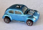 WOW  Rare 1968 Custom Volkswagon Ice Blue Color Original Redline HotWheels CarsI
