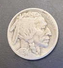1924 Buffalo Nickel 5 Cents Native American Buffalo Design Circulated Coin
