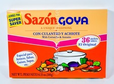 Sazon GOYA Coriander  Annatto Unique Seasoning 36 packets 6.33 oz 08/31/2029