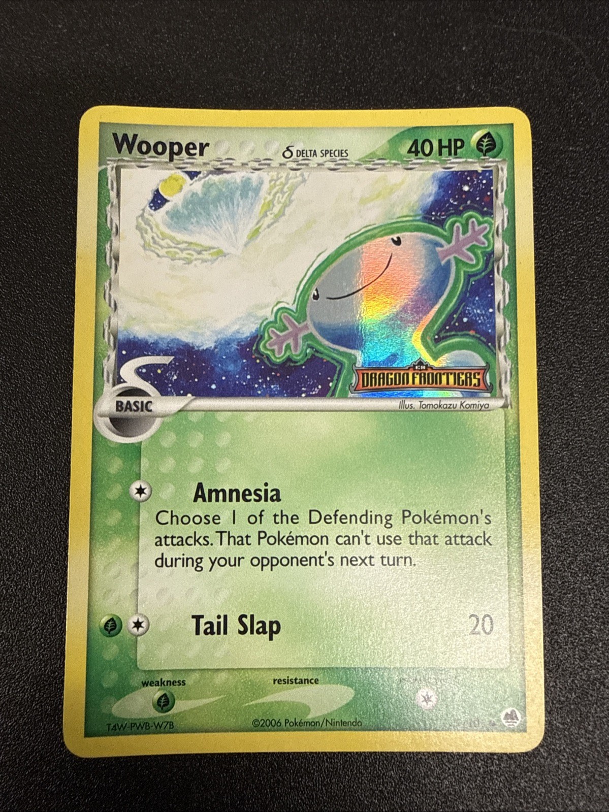 Pokemon Wooper 71/101 EX Dragon Frontiers Reverse Holo Stamped LP