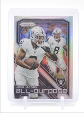 JOSH JACOBS 2023 PANINI PRIZM ALL-PURPOSE SILVER RAIDERS Q5454