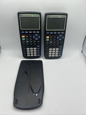 Two Texas Instruments TI-83 Plus Graphing Calculators For Parts/Repairs READ B3