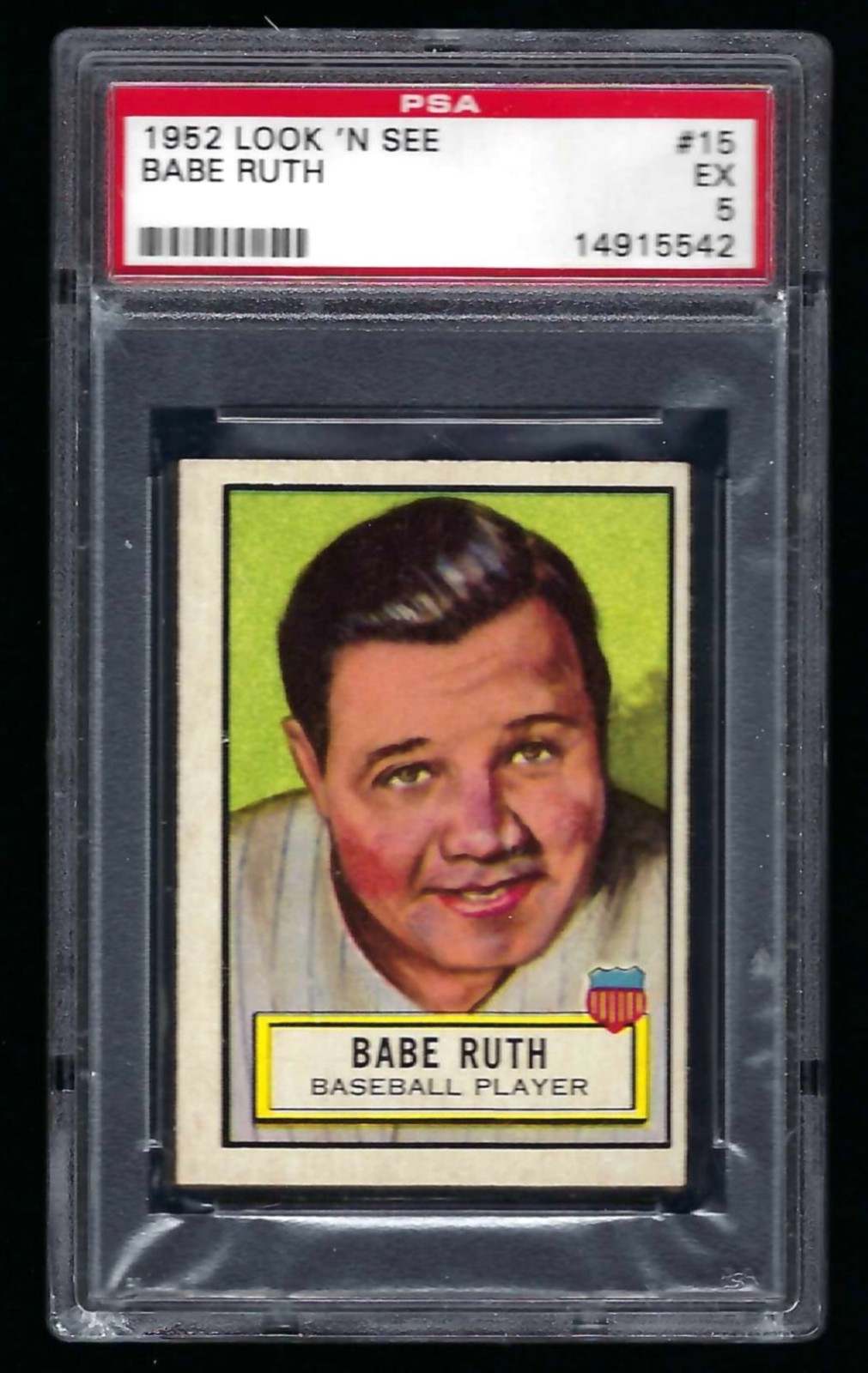 1952 Look 'N See #15 Babe Ruth PSA 5