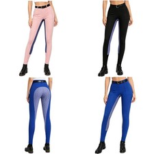 Pantalones deportivos antideslizantes para mujer Pantalones de yoga Pantalones de equitación Entrenamiento Atlético