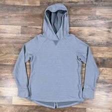 North Face Hoodie Womens Large Gray Fleece Pullover Hooded Sweatshirt Outdoor