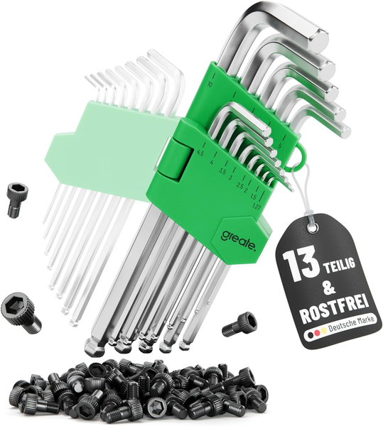 InnensechskantschlüSsel Set Mit Kugelkopf 13 Teilig 1,27 Bis 10 Mm-image