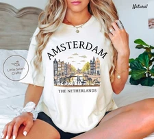 Amsterdam T-Shirt Travel Gift for Netherlands Lovers Souvenir Tee