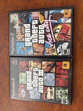 Grand Theft Auto III 3, Vice City PlayStation 2, PS2 - 2 Game Lot