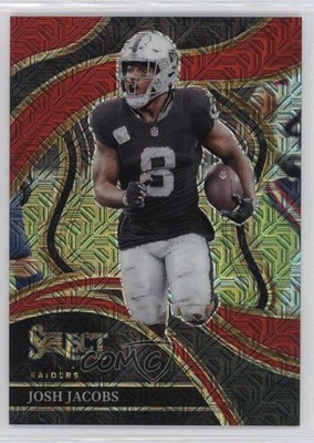 2023 Panini Select Club Level Red Prizm 12/49 Josh Jacobs #250 19fe