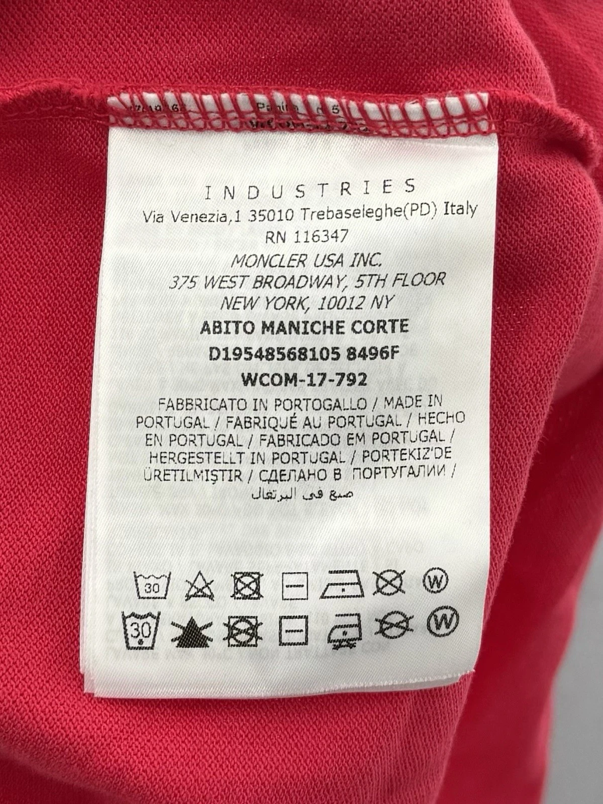 Abito Moncler Bambina Età 14 Autentico Immacolato 17" PTP