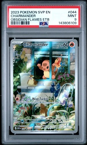 2023 POKEMON SVP EN-SV BLACK STAR PROMO #044 CHARMANDER PSA 9