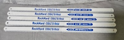 Lot 50 Rockhard Cobalt Bi-Metal 24 TPI Medium 12'' Hacksaw Blades