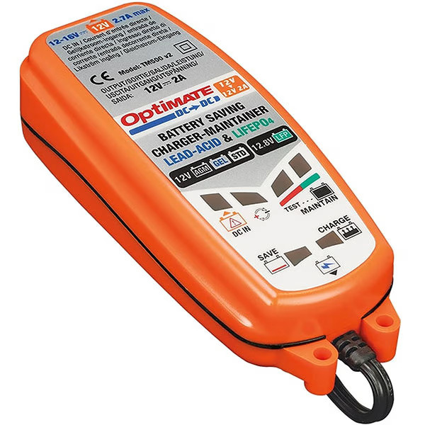 TecMate OptiMate DC to DC Motorcycle Motorbike Battery Optimiser Charger (SAE)