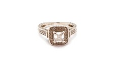 Sterling Silver 925 Cubic Zirconia Ring Size 8