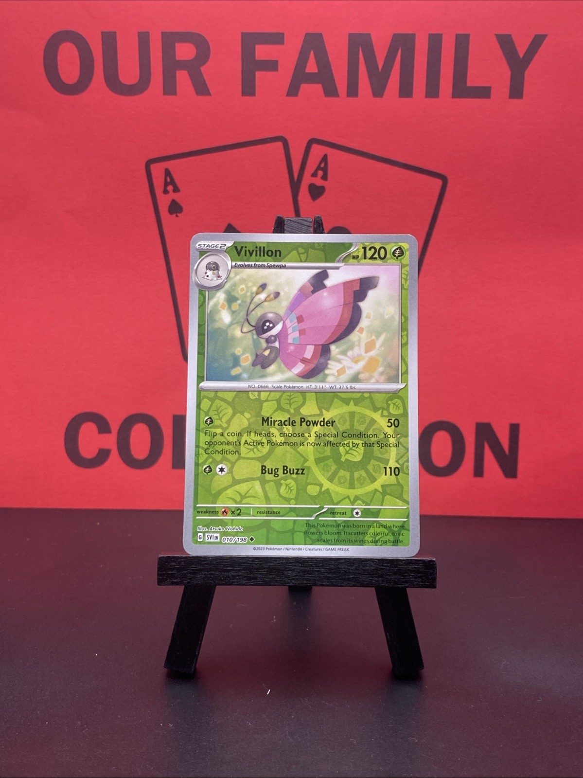 Vivillon 010/198 Scarlet & Violet Base Set Pokemon TCG Reverse Holo 2023 NM